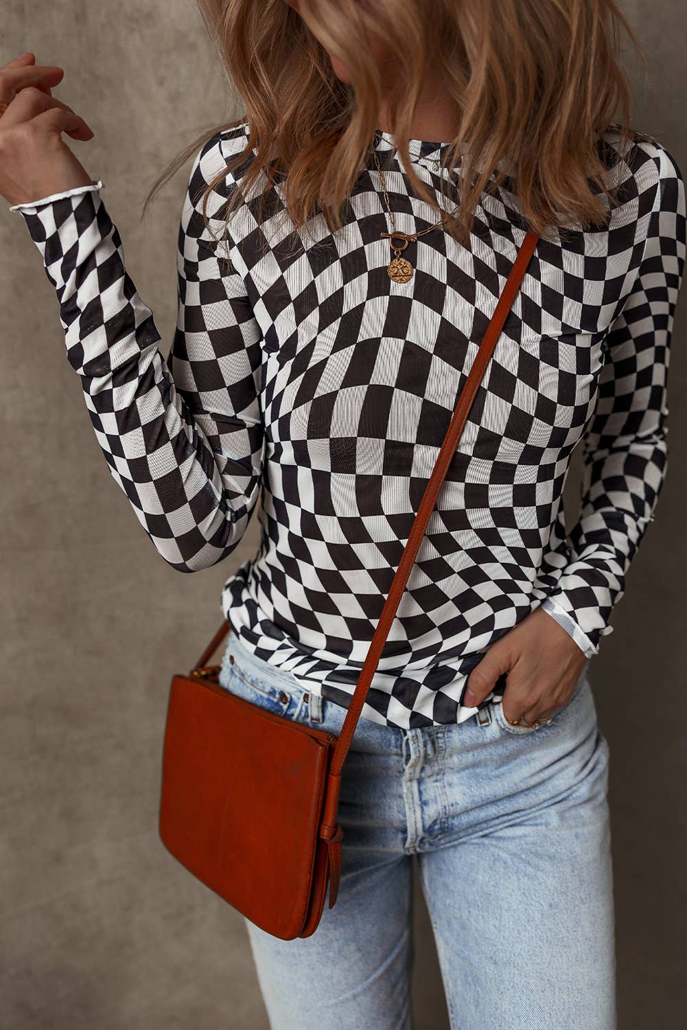 Check Mesh Top | S-XL