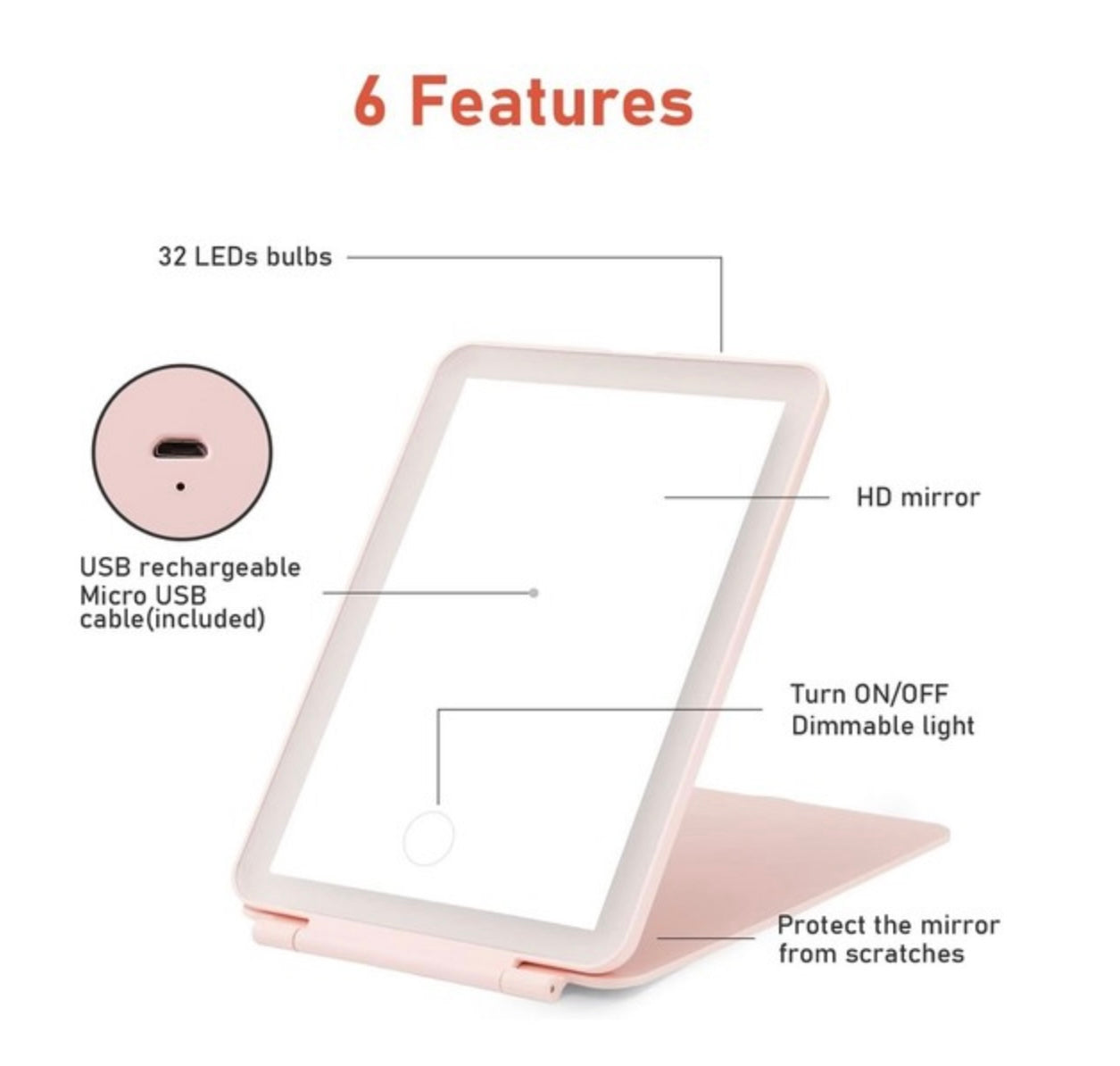 TRAVEL MAKEUP MIRROR