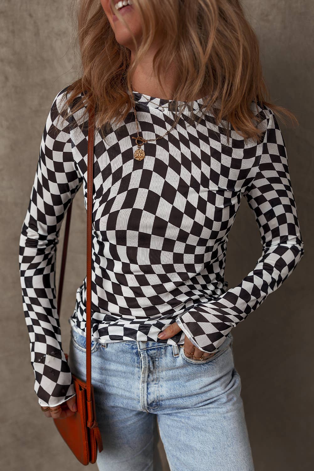 Check Mesh Top | S-XL
