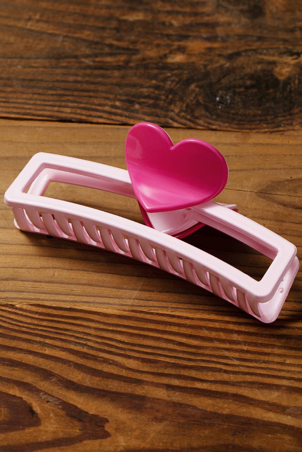 Pink Heart Claw Clip