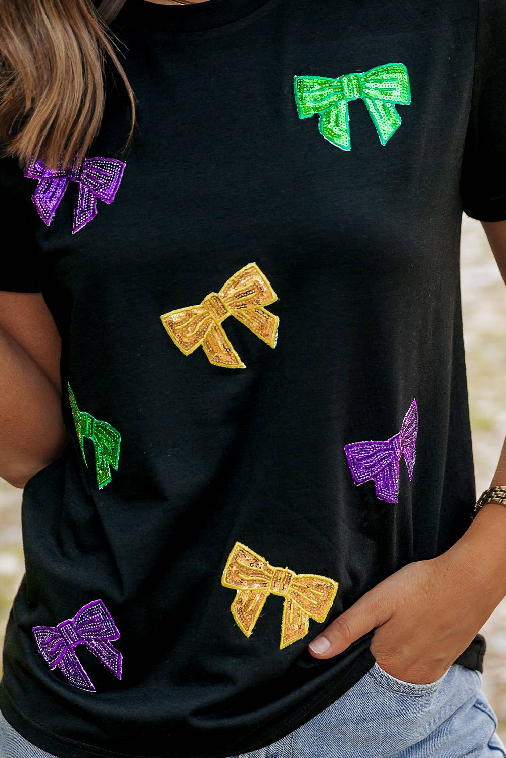 Mardi Gras Sequin Shirt | S-2XL