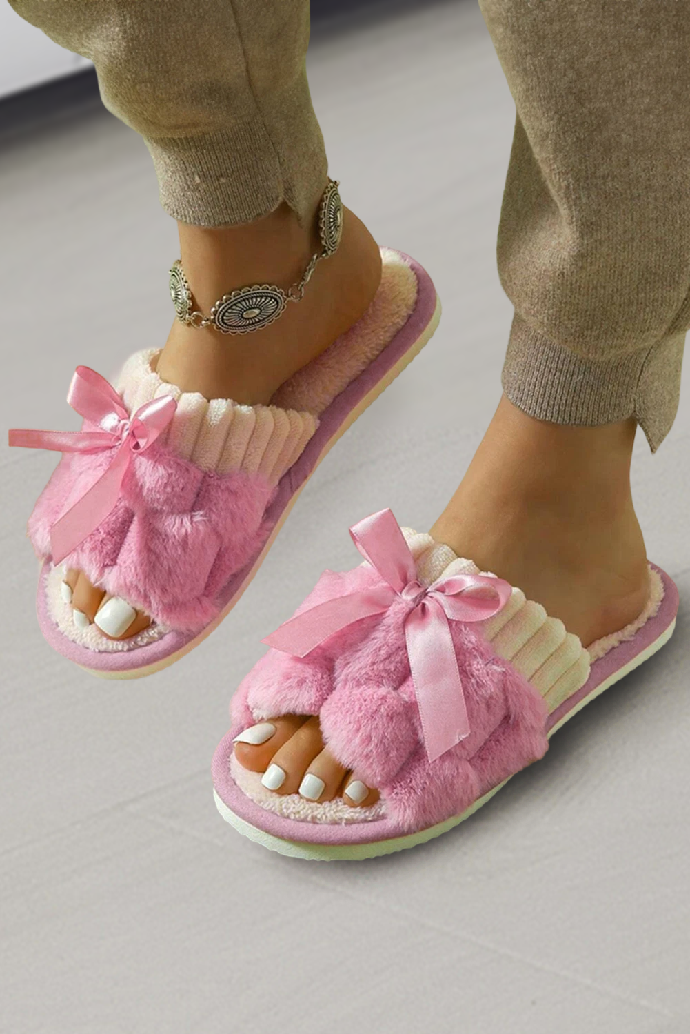 Bow Slippers | US6-10