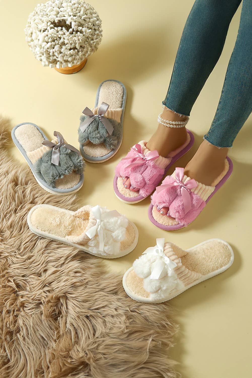 Bow Slippers | US6-10