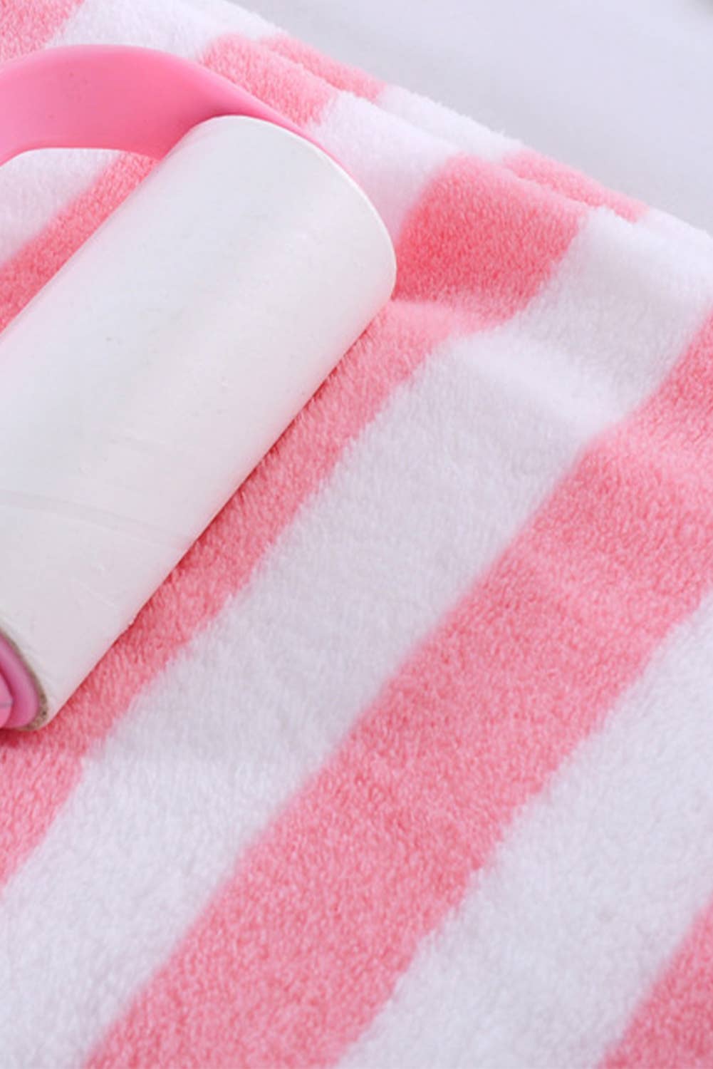 Pink Striped Towel Set