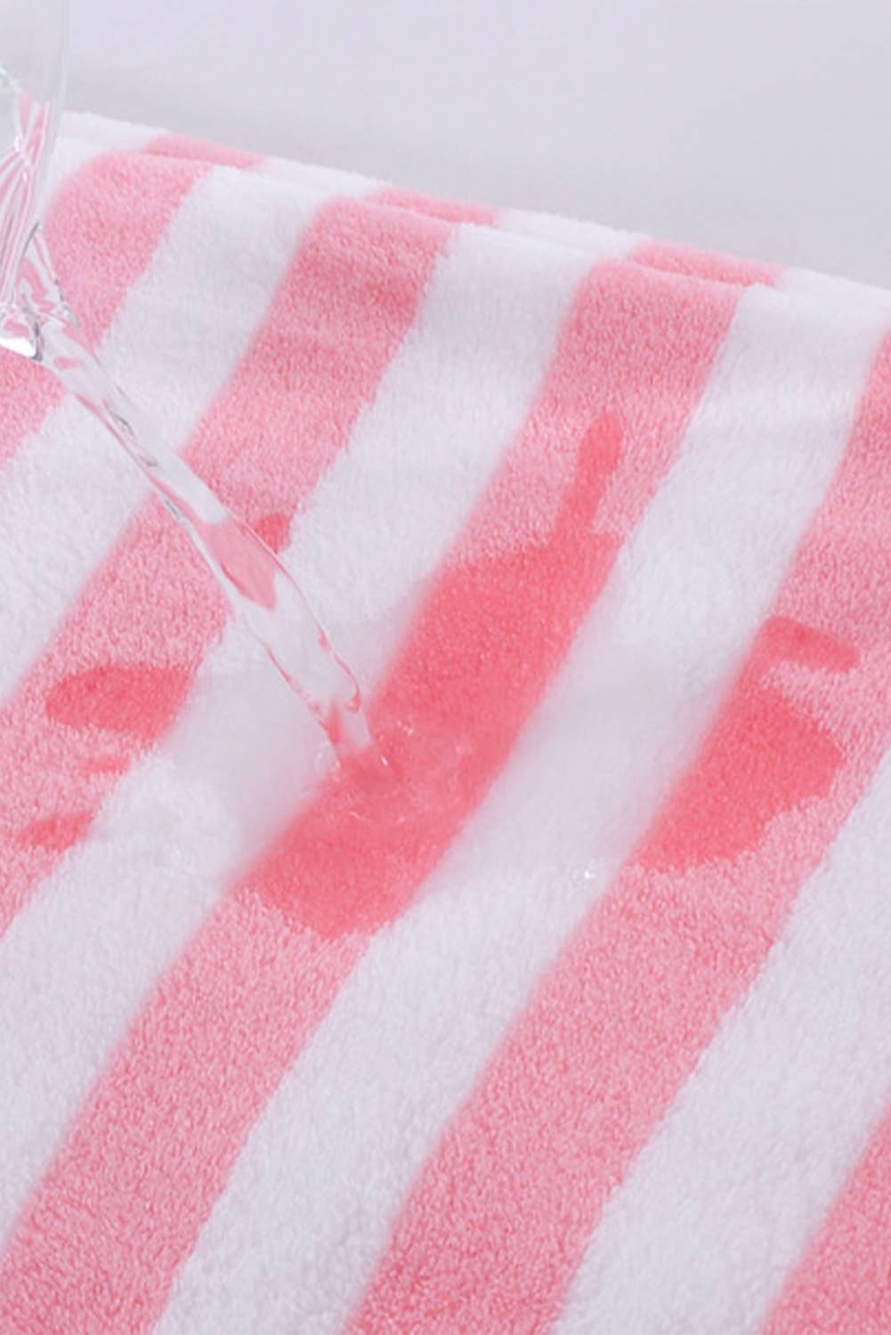 Pink Striped Towel Set